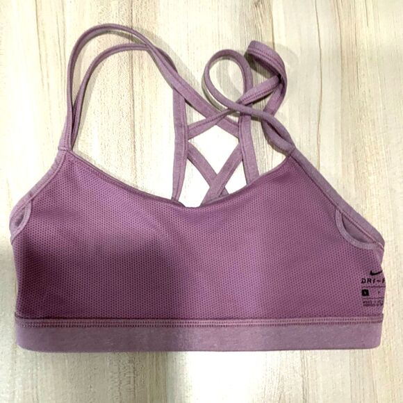 NIKE Dri-Fit Lavender Sports Bra Size Small - Picture 6 of 6
